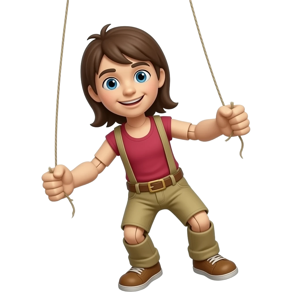 Puppet on a sting emoji