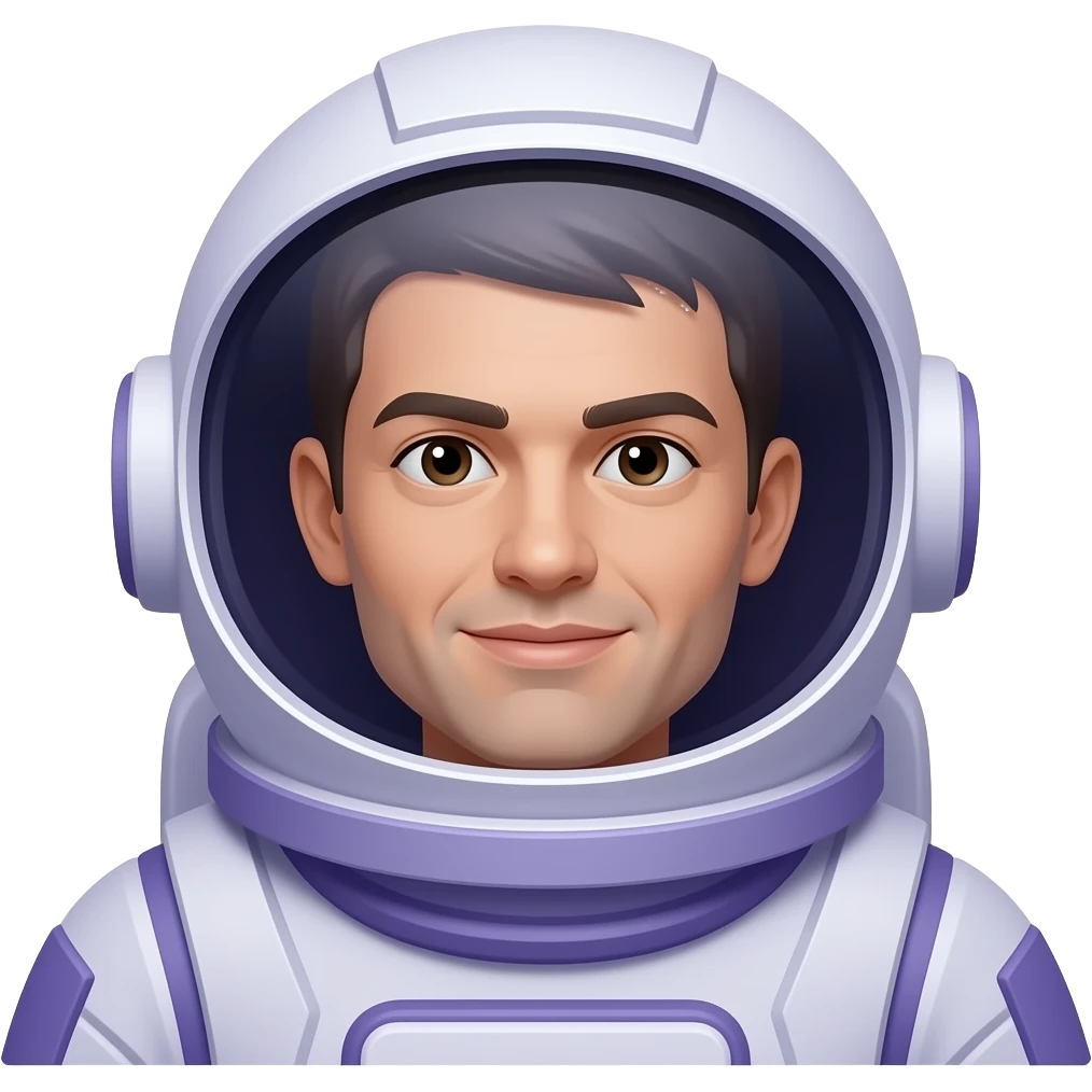Un emoji todo morado del espacii emoji