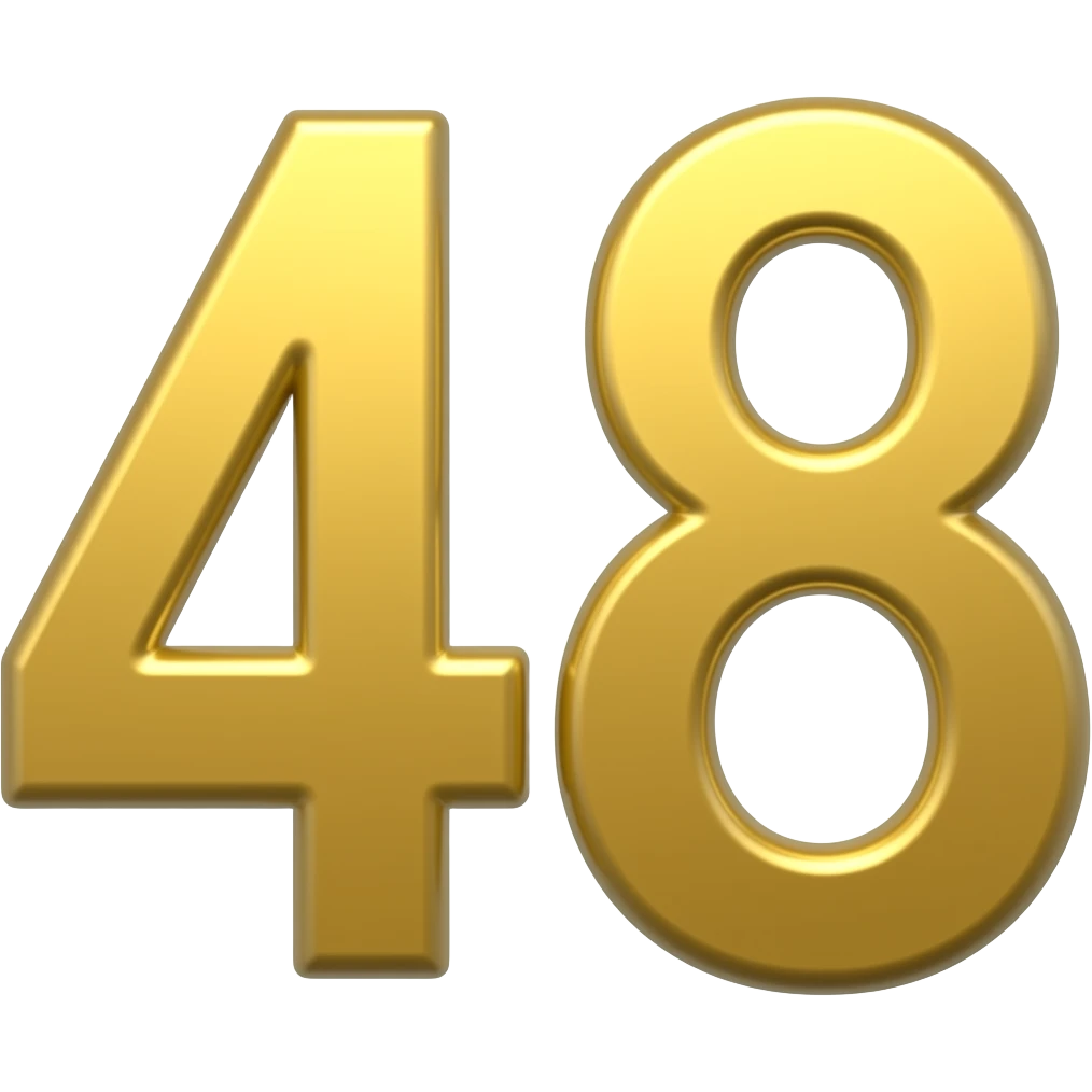 number 48 emoji