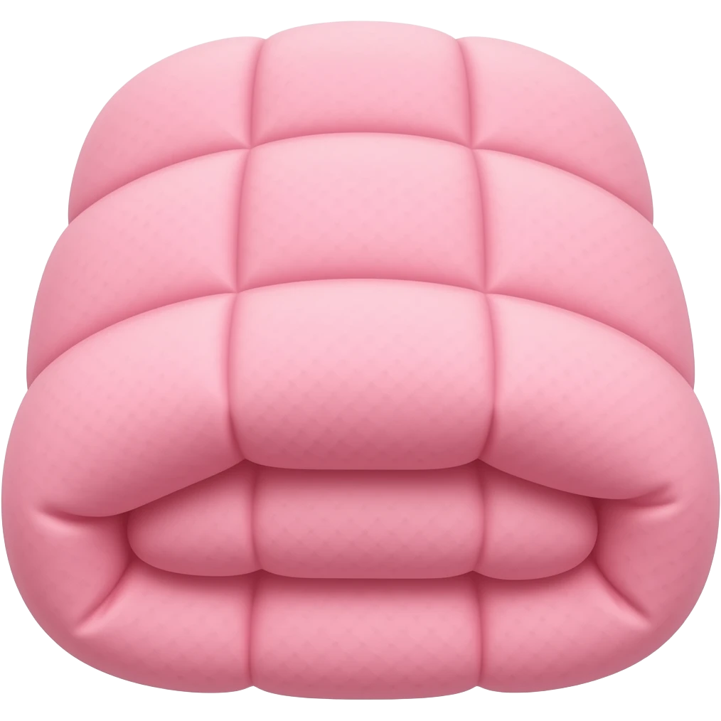 Coberta rosa dobrado dois emoji
