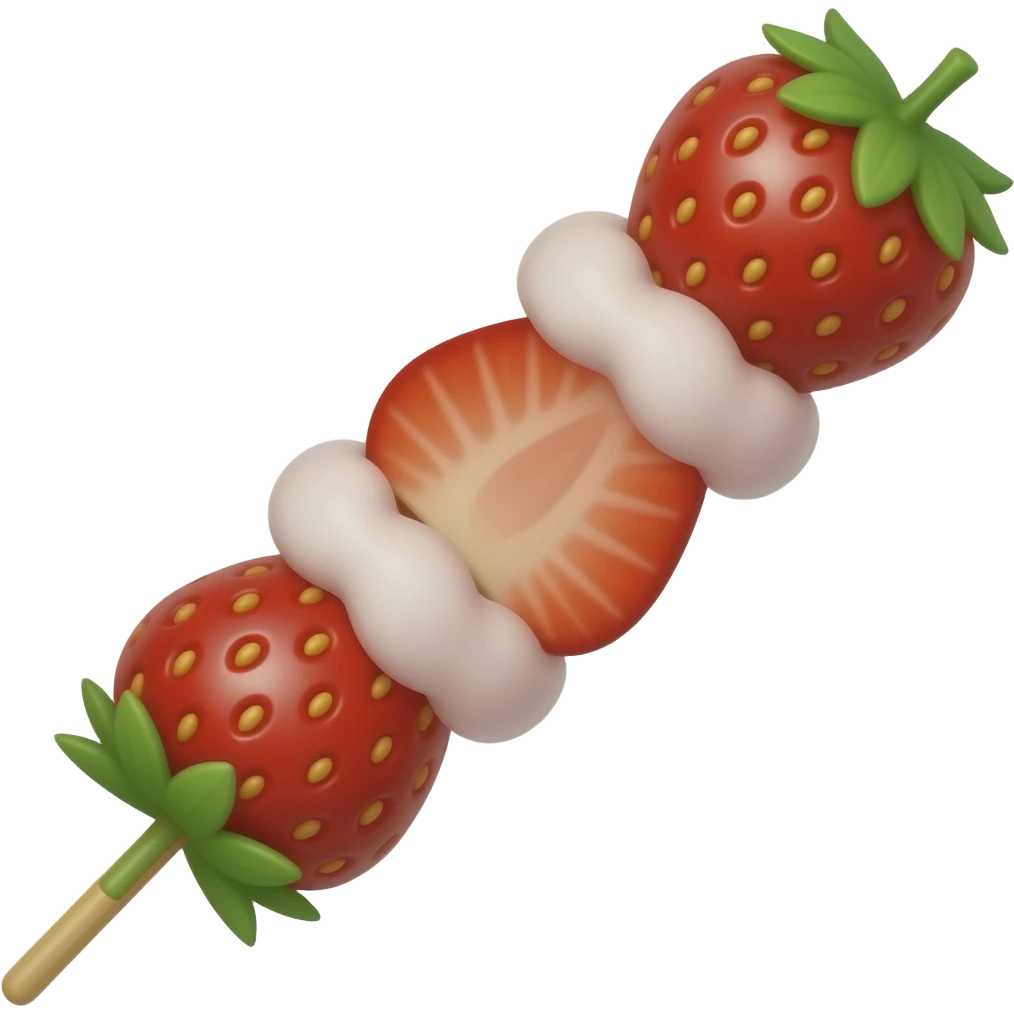 딸기 꼬치 emoji