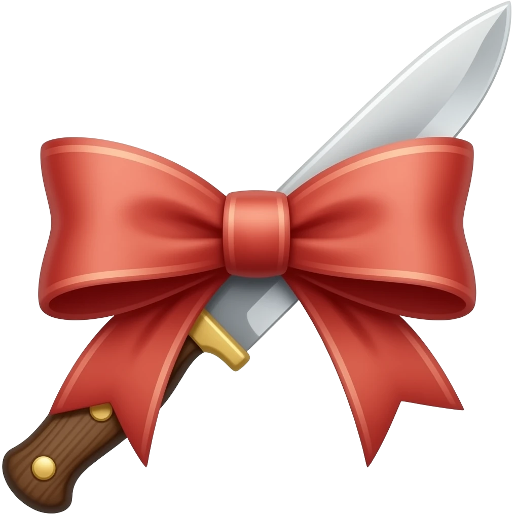 Knife with bow emoji