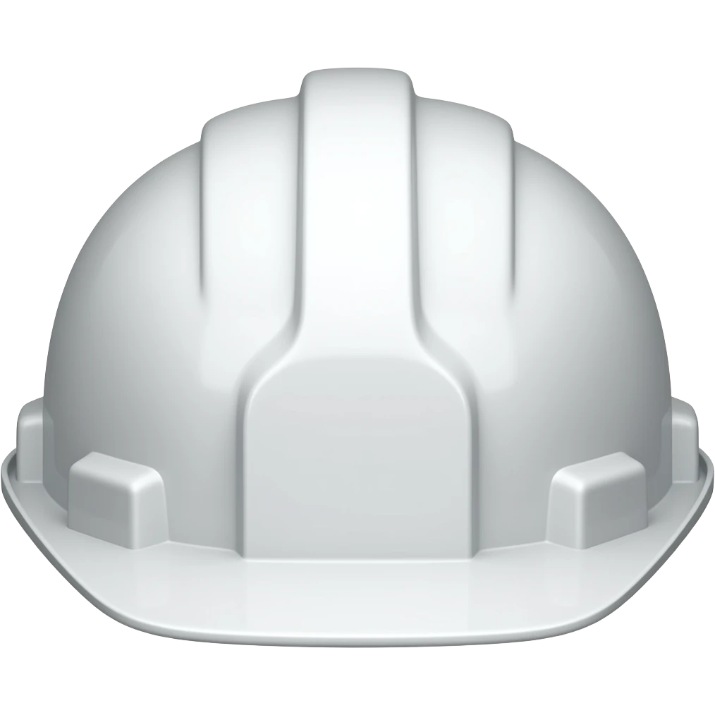 Casco blanco de ingeniero emoji