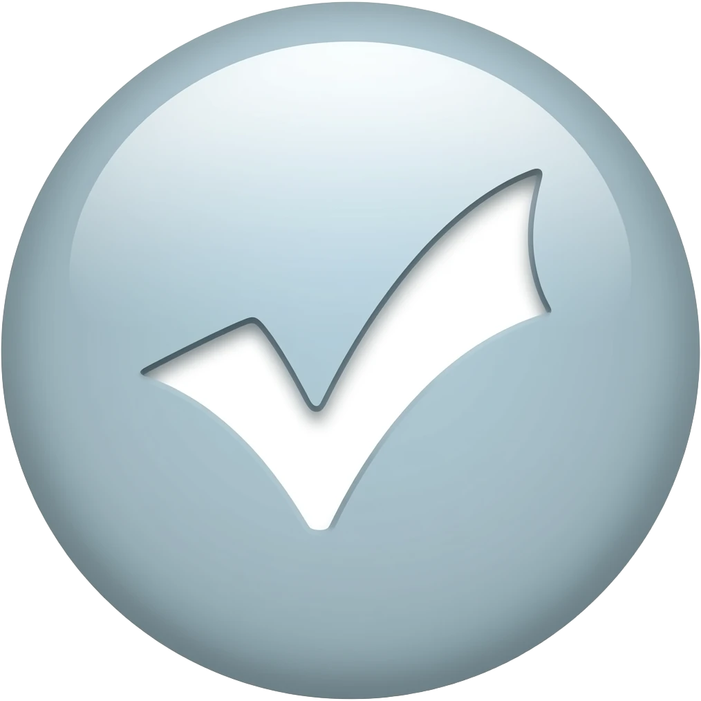 button with a check mark emoji