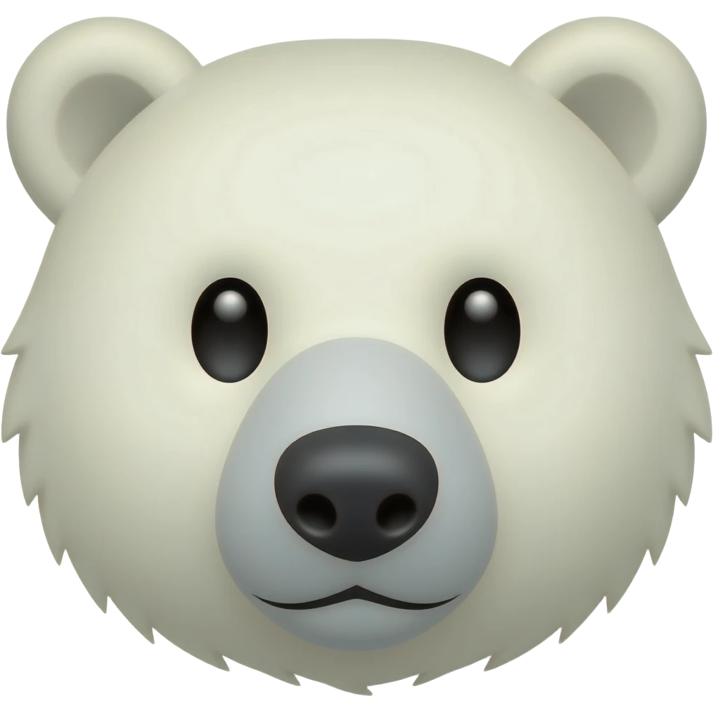 polar bear face emoji