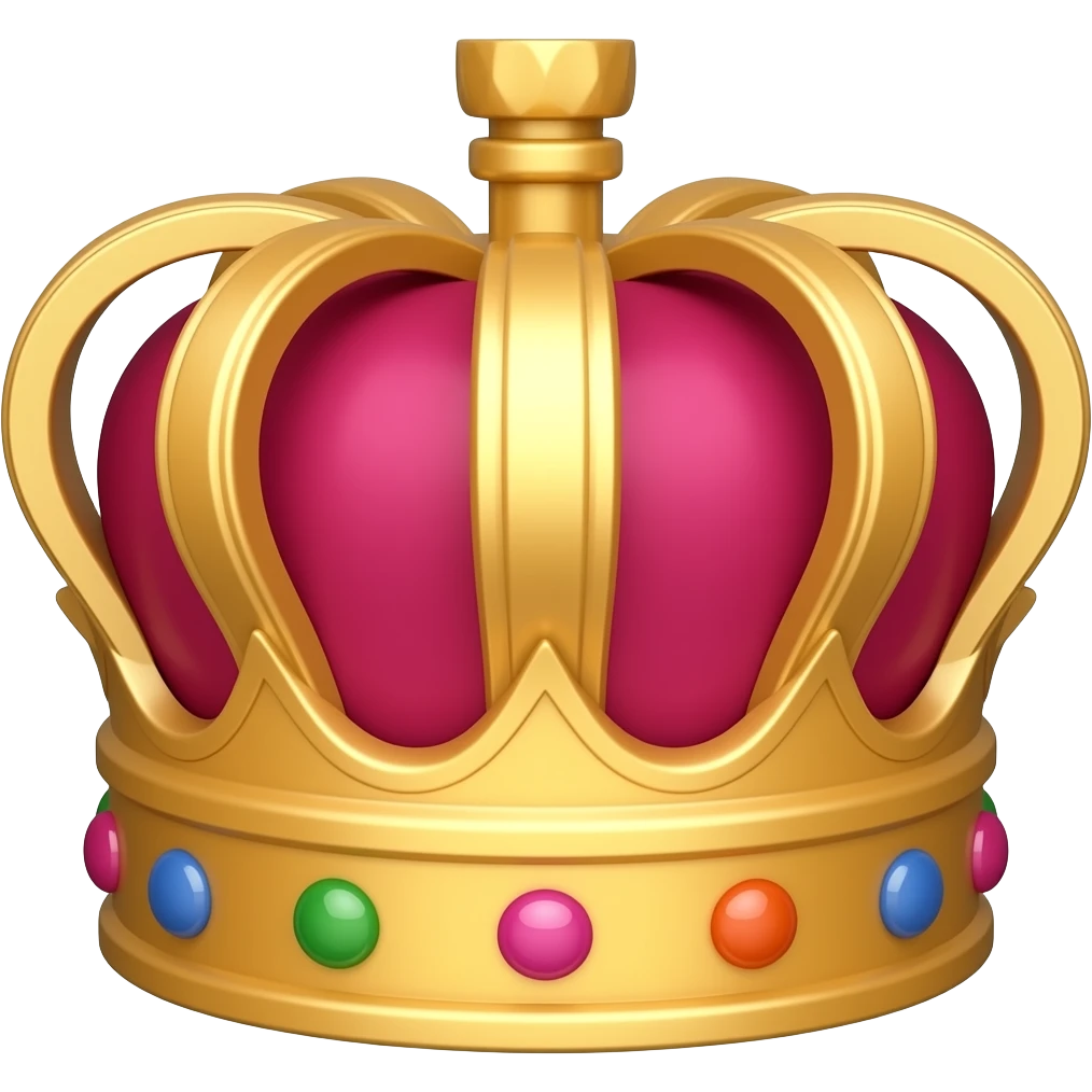 A crown with the hex colour: #F30F67 like this one, https://cdn.discordapp.com/emojis/1505540020516163774.webp?size=44 emoji