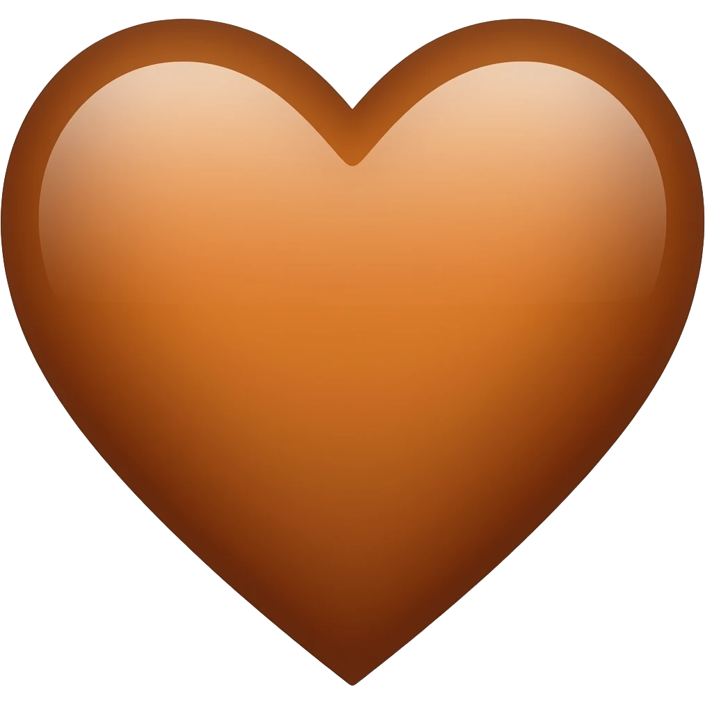 brown love emoji