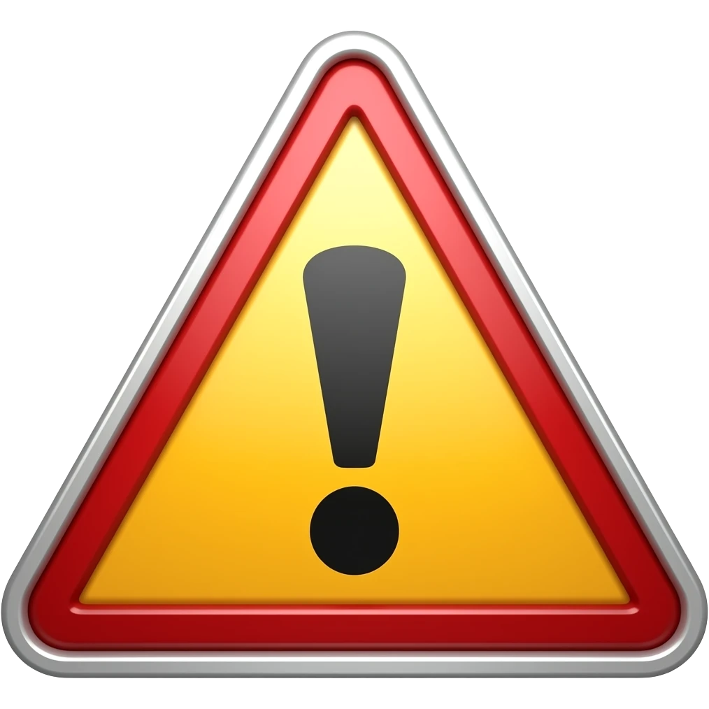 car warning triangle emoji