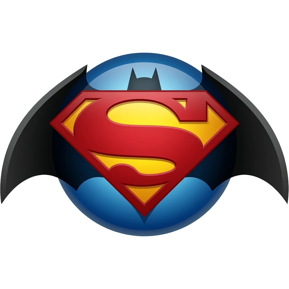 Logo Batman VS Superman emoji