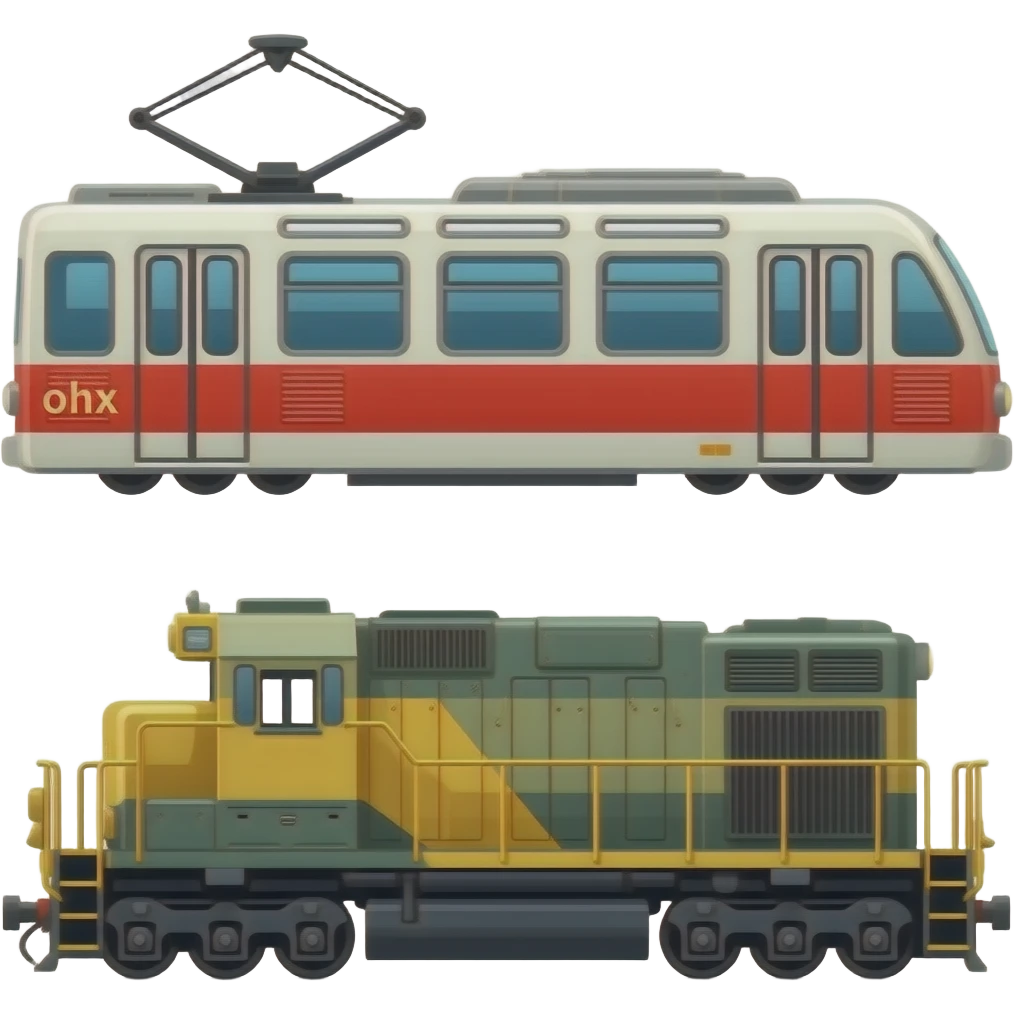 🚋🚃🚃 emoji