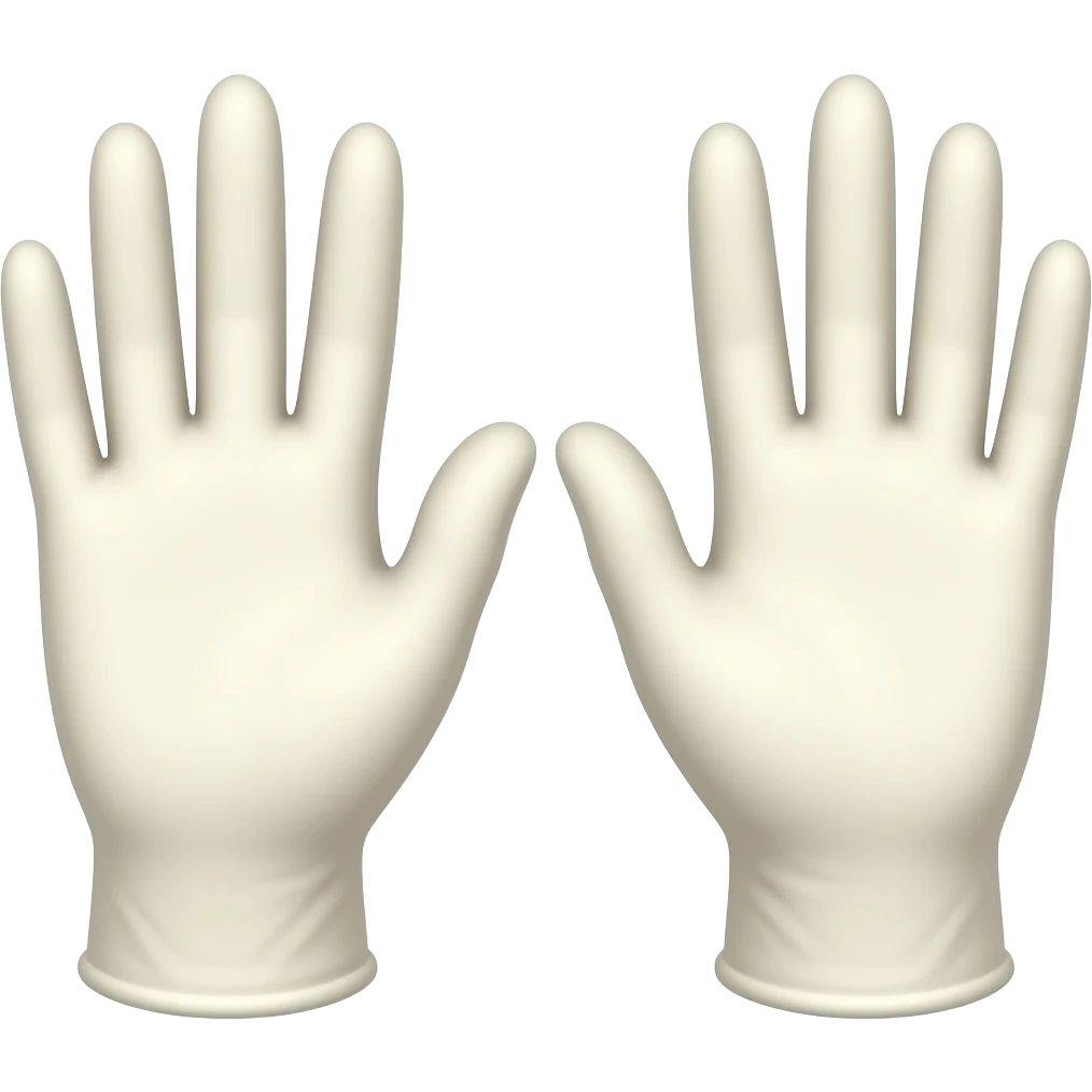 medical gloves emoji