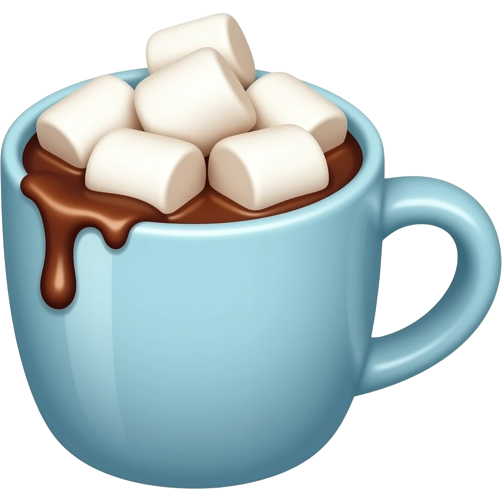 hot chocolate with marshmallows emoji
