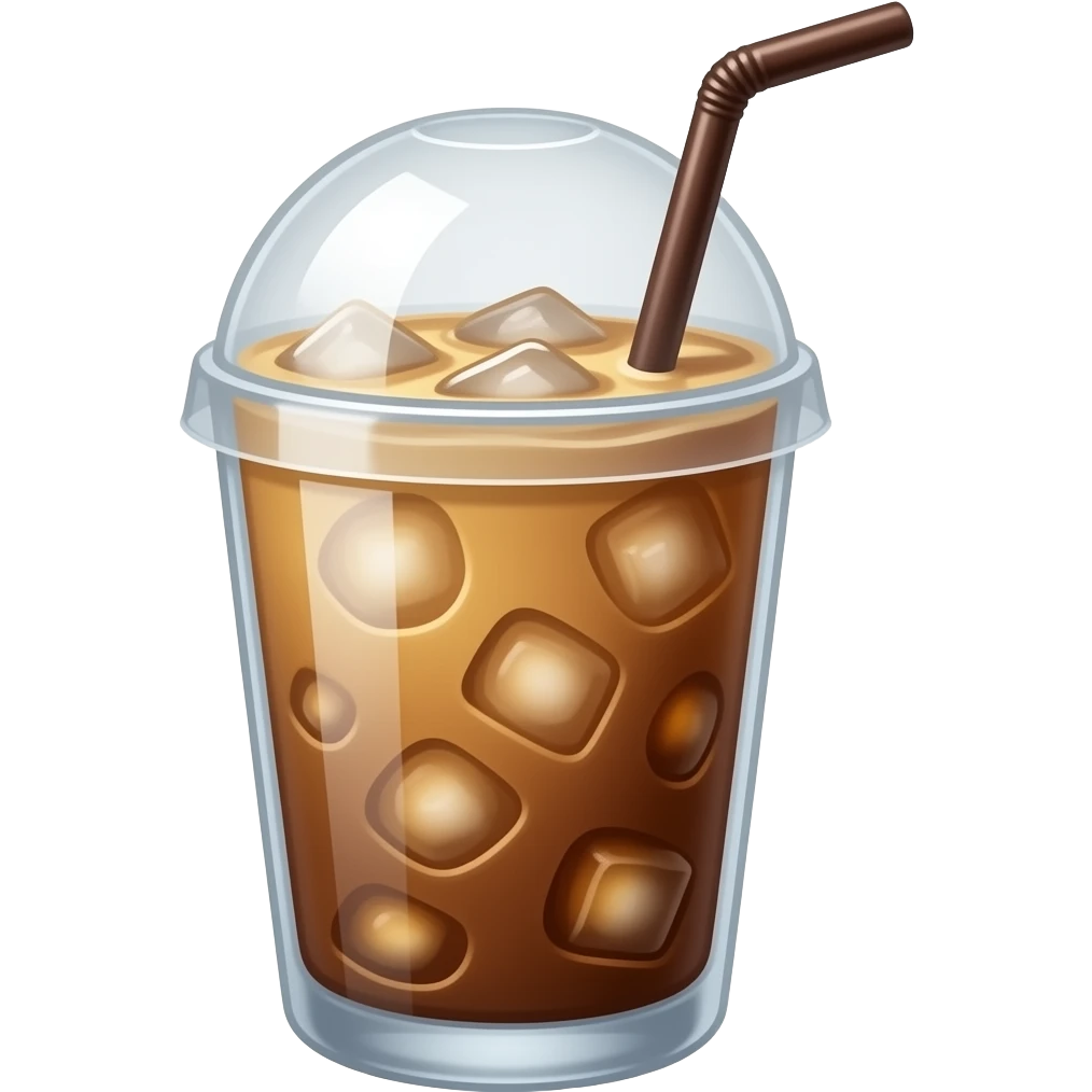 Iced latte emoji