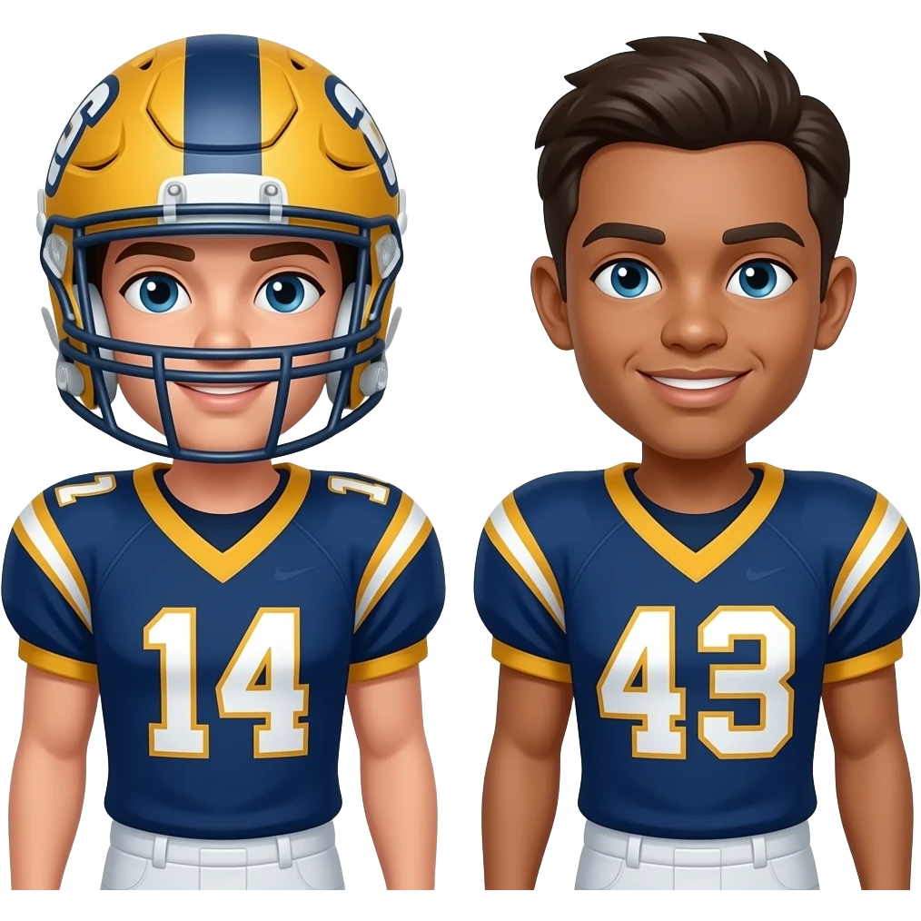 YAN YANA DURAN 2 ADAM VE FUTBOL FORMALI emoji