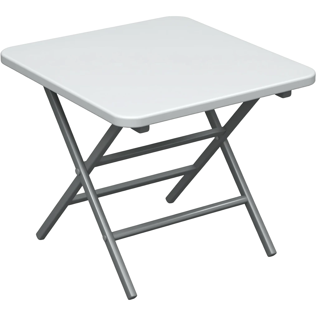 white folding table emoji