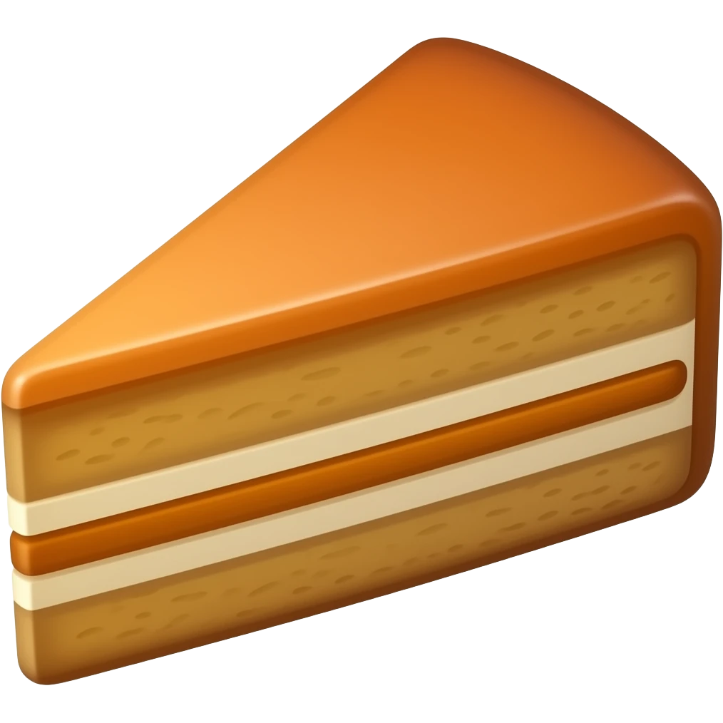 Dark orange cake emoji