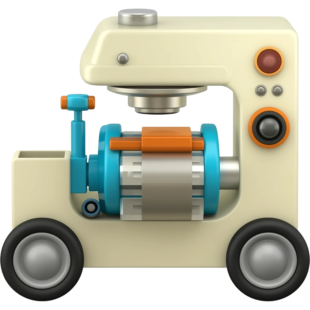 machine on wheels emoji