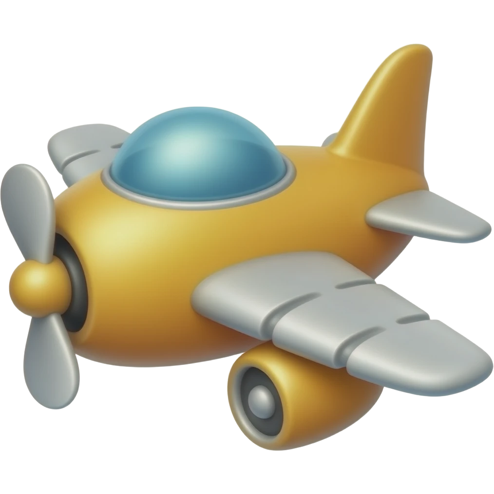 avioneta de juguete emoji