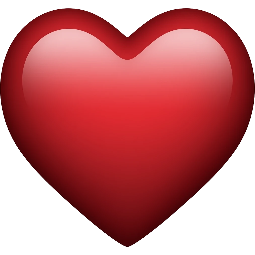 Black and red heart emoji