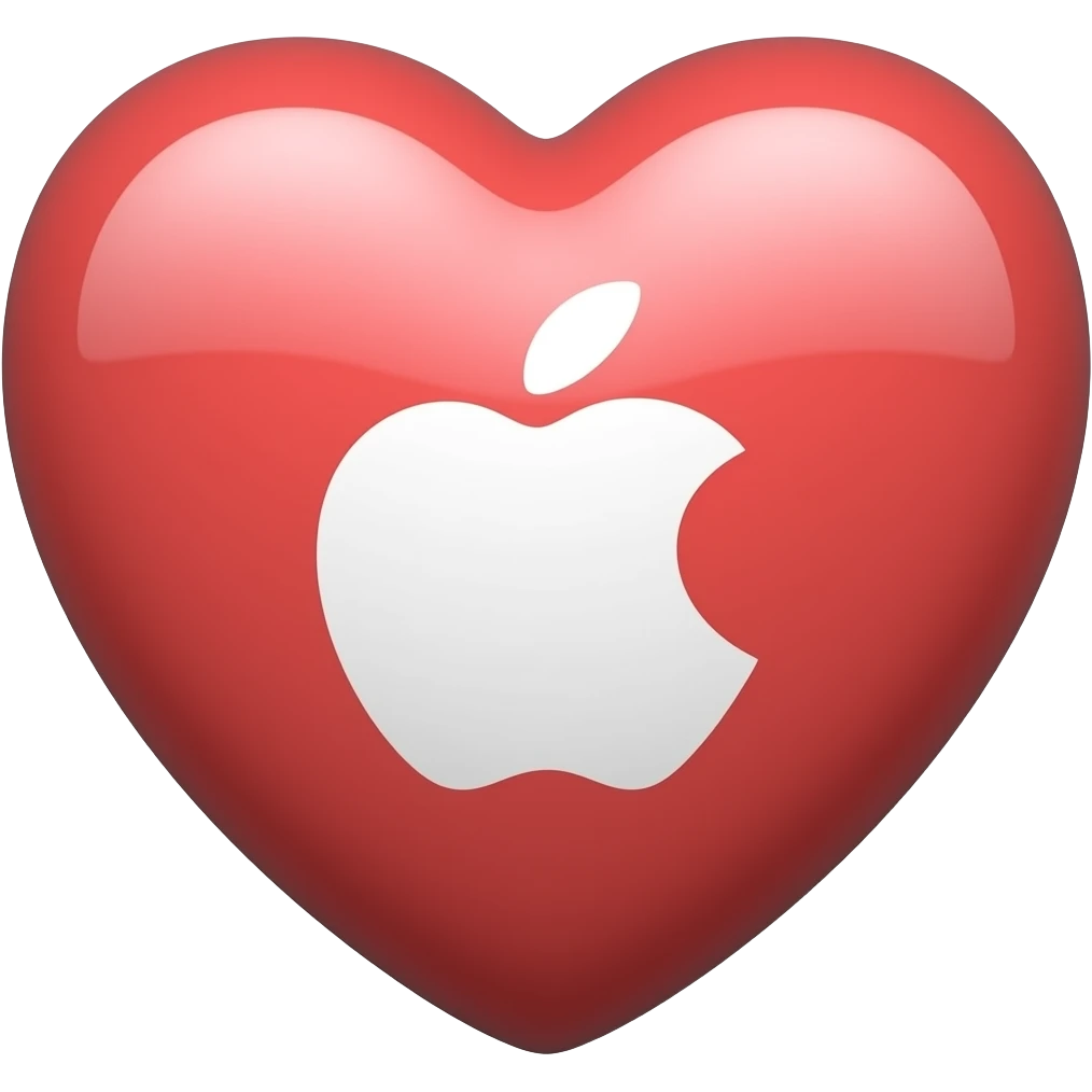 Coração iphone emoji