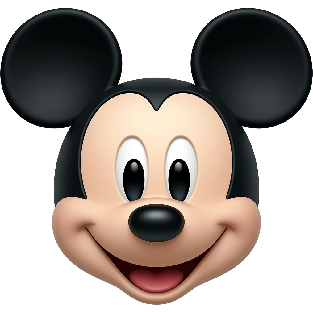 MICKEY MOUSE face emoji