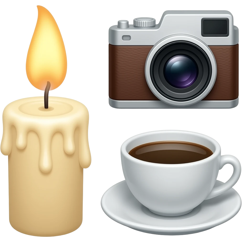 🕯📸☕️ emoji
