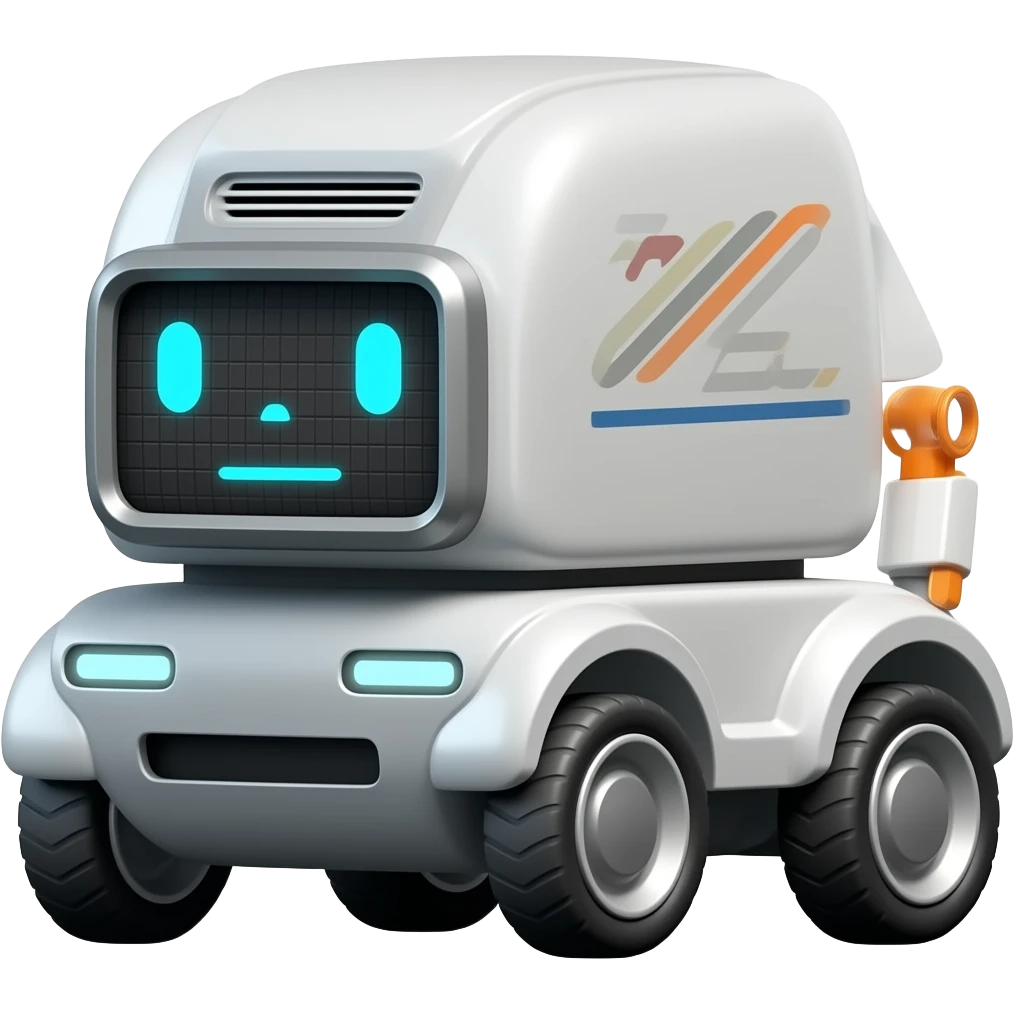 delivery robot emoji
