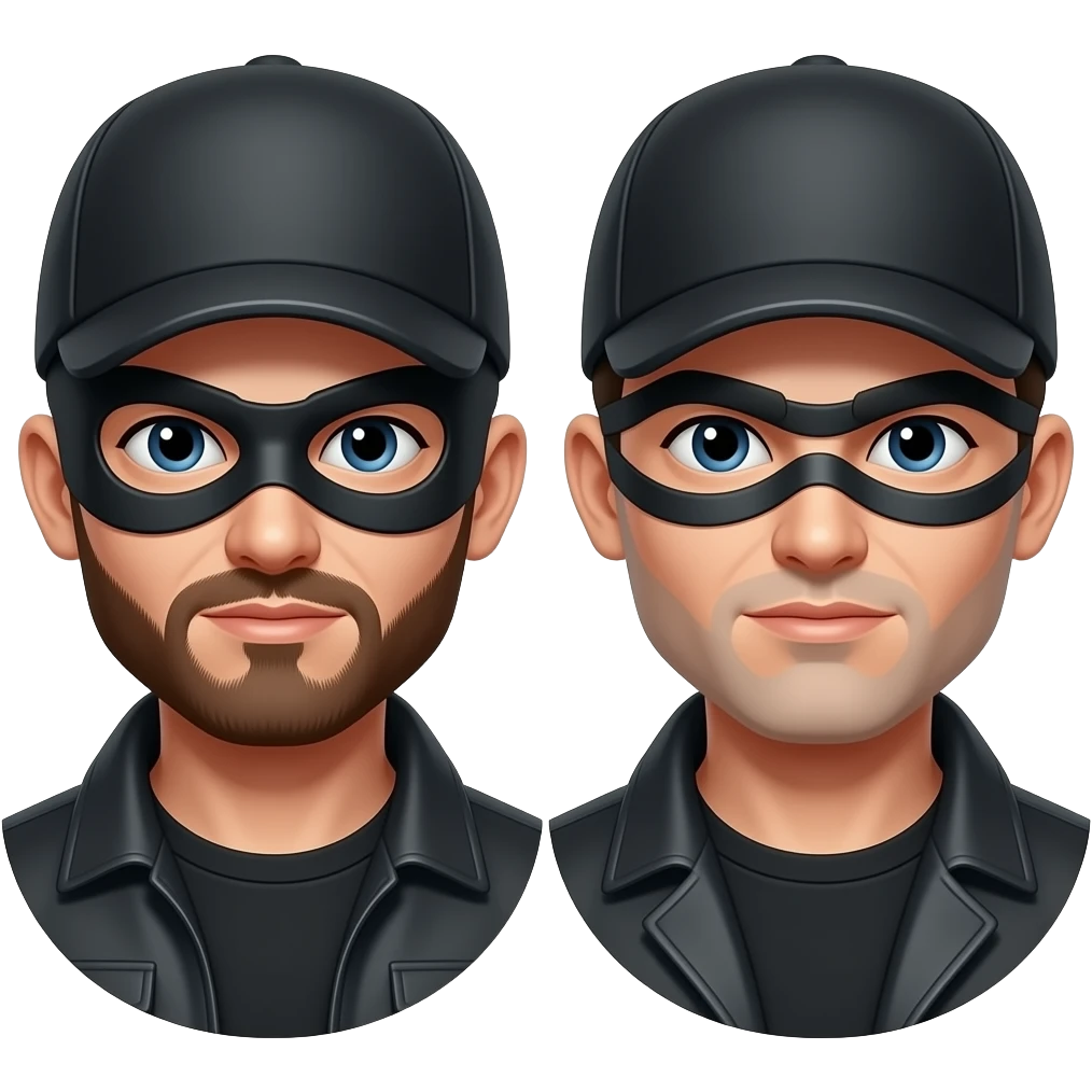 Two robbers emoji