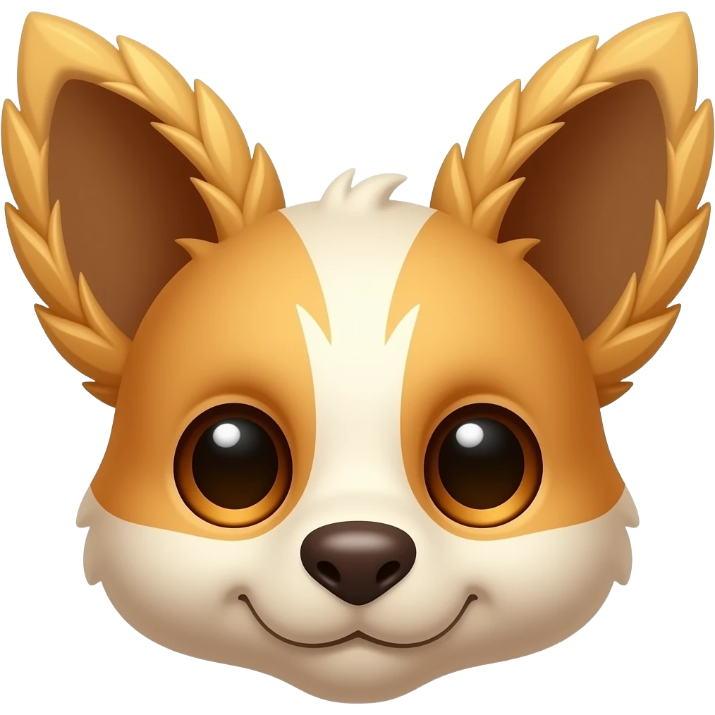 beautiful brown ears of wheat emoji