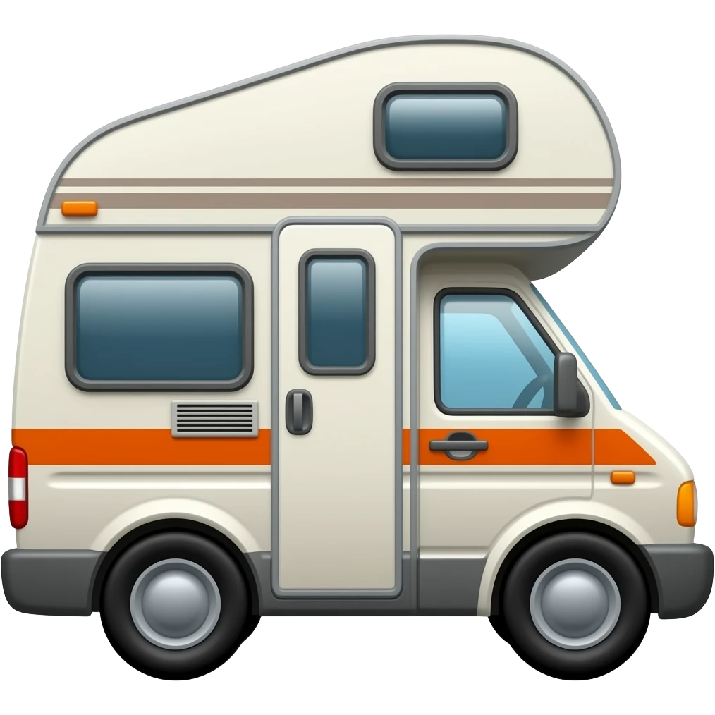 Van bus camping emoji