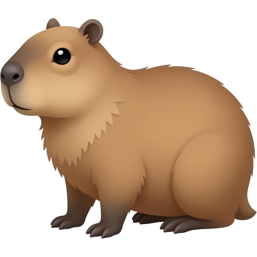 Capibara te amo emoji