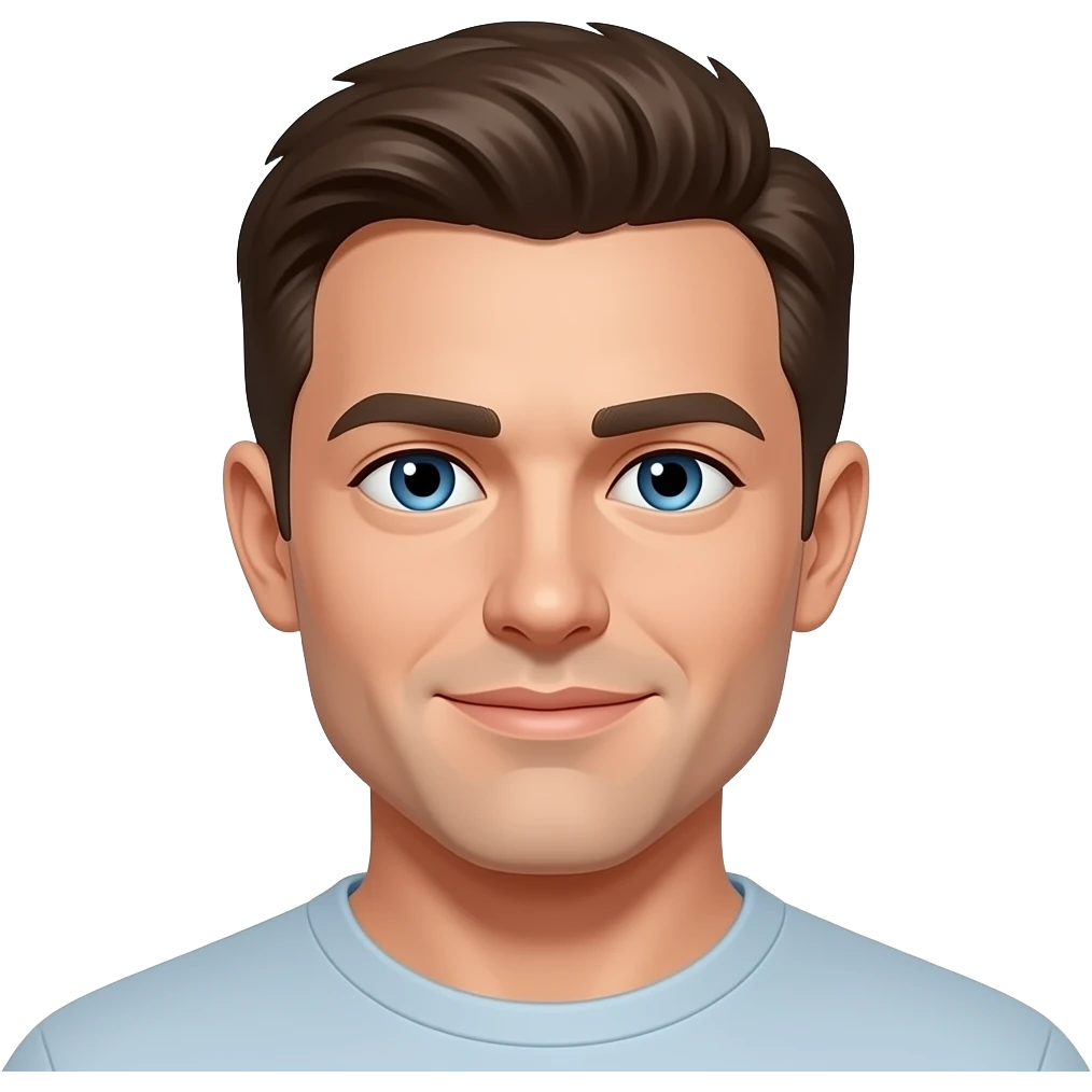 Мужчина с голубыми глазами emoji