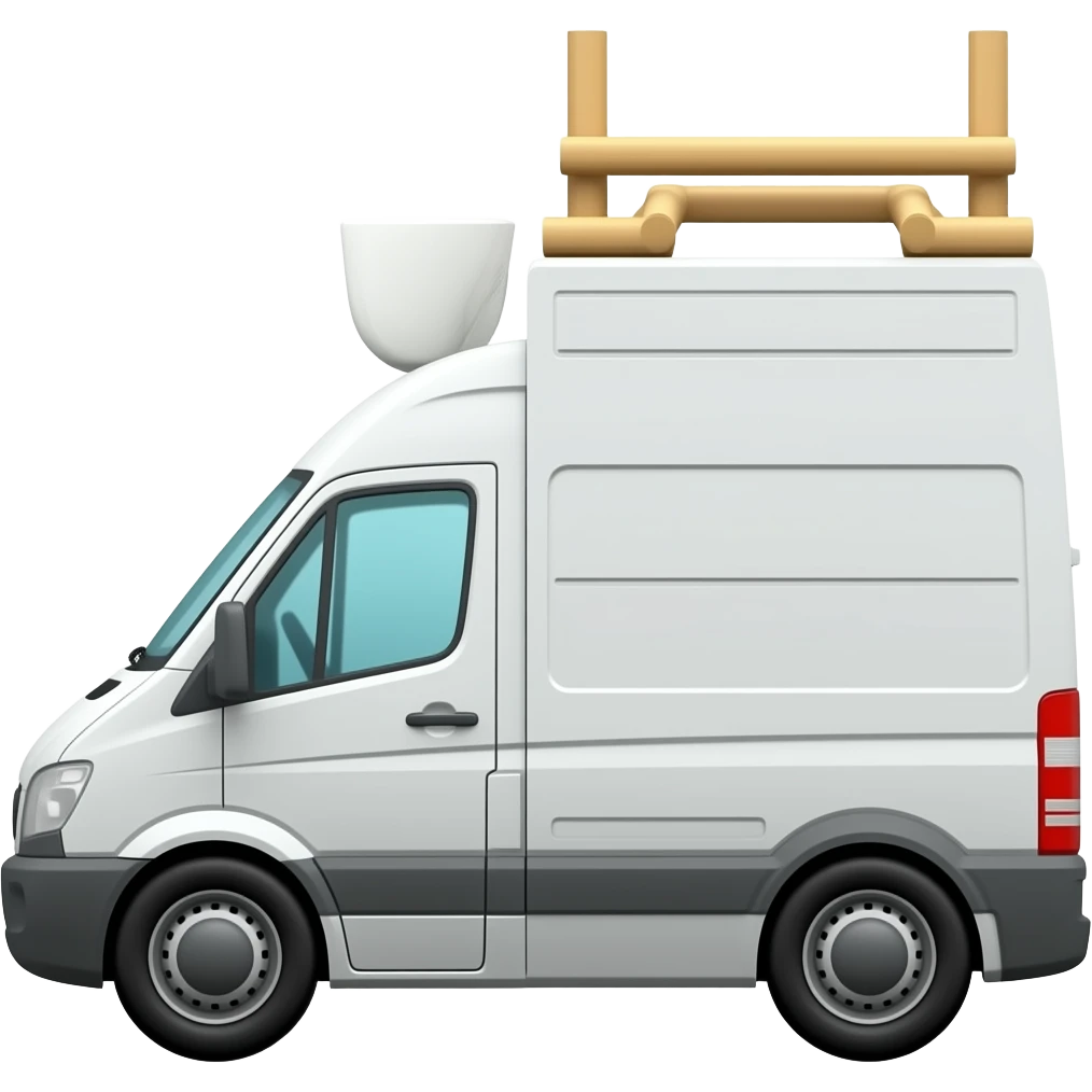 white cube-van construction sideways emoji