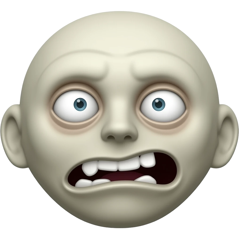 make it look less creepy emoji