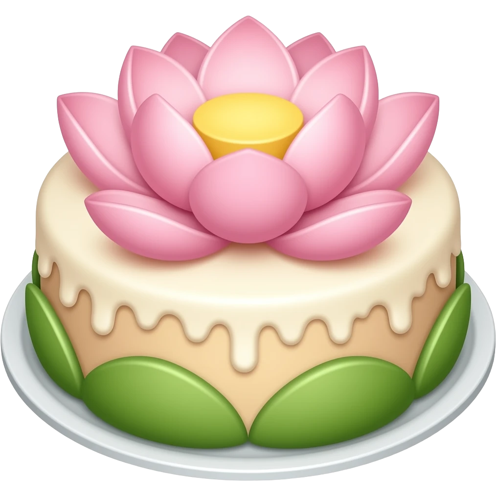 lotus-cake emoji