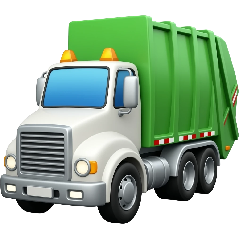 Garbage truck emoji