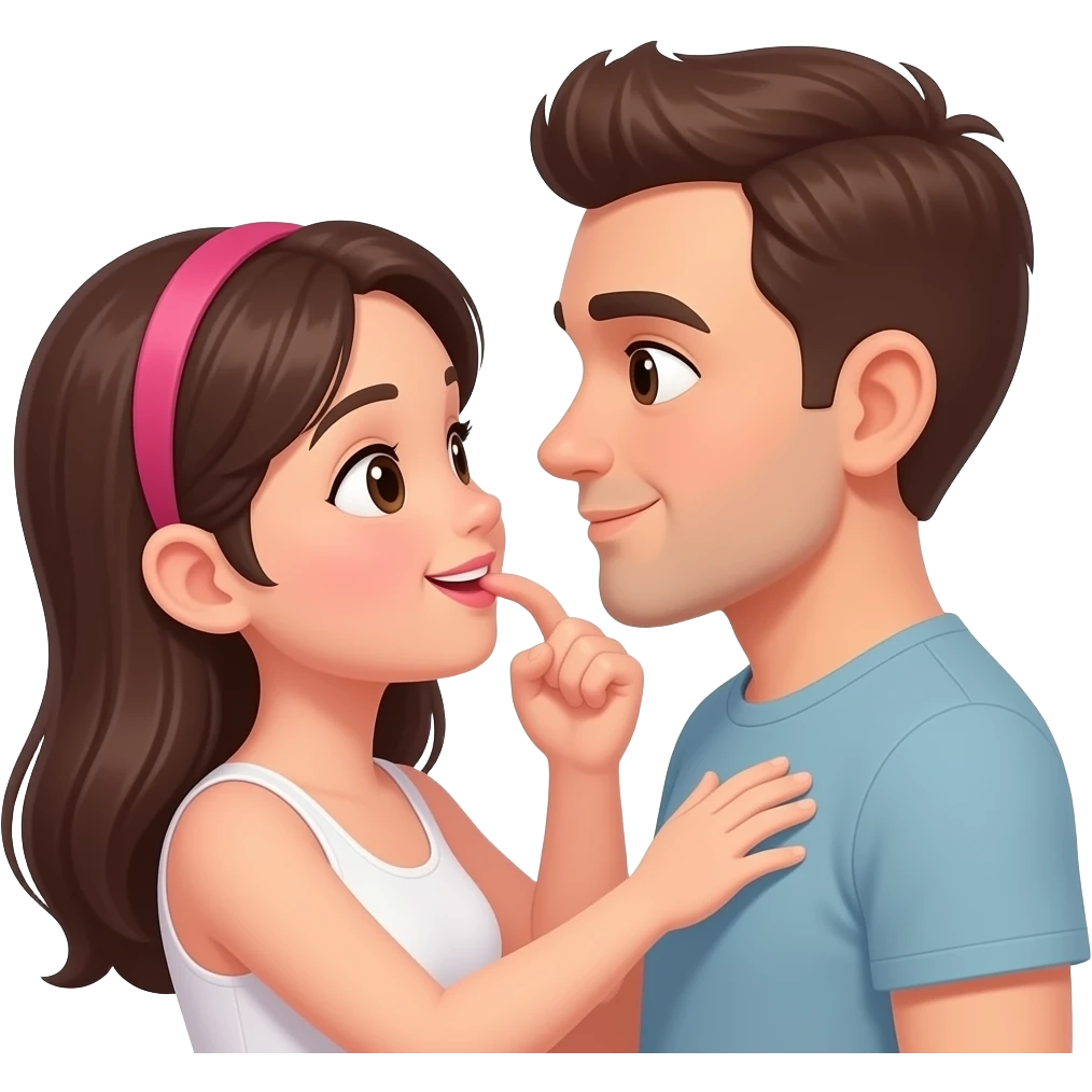 Girl having sex in the room with a guy emoji