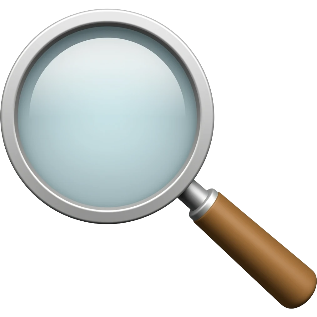 magnifying glass emoji