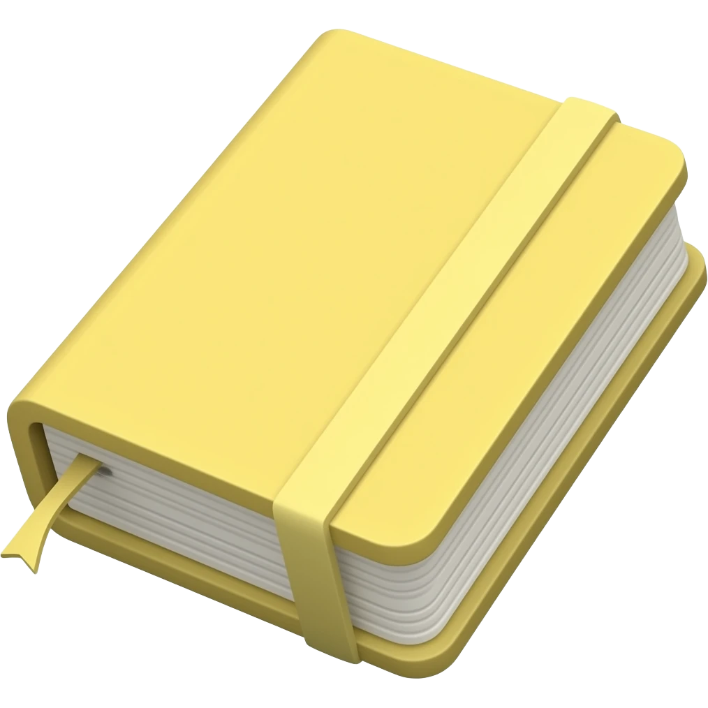 pastel yellow notebook emoji