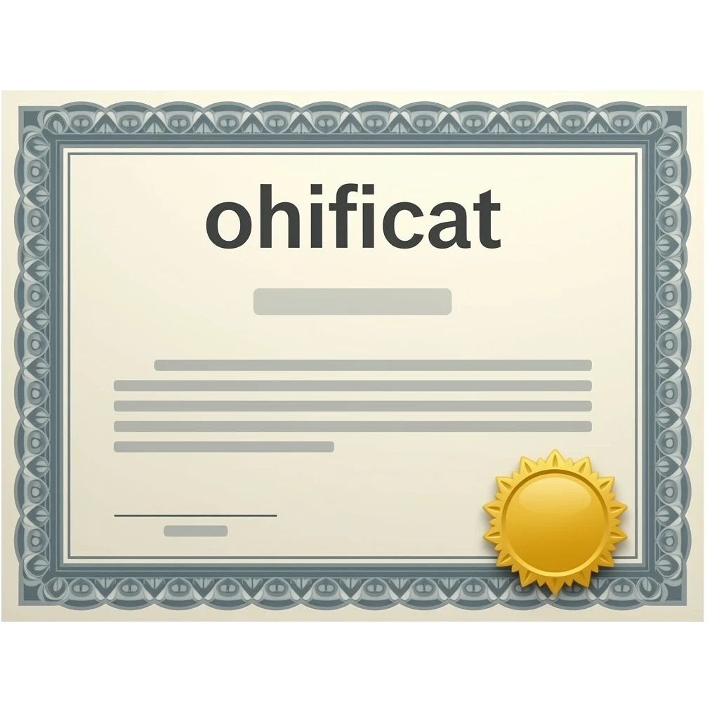 Certificate título emoji