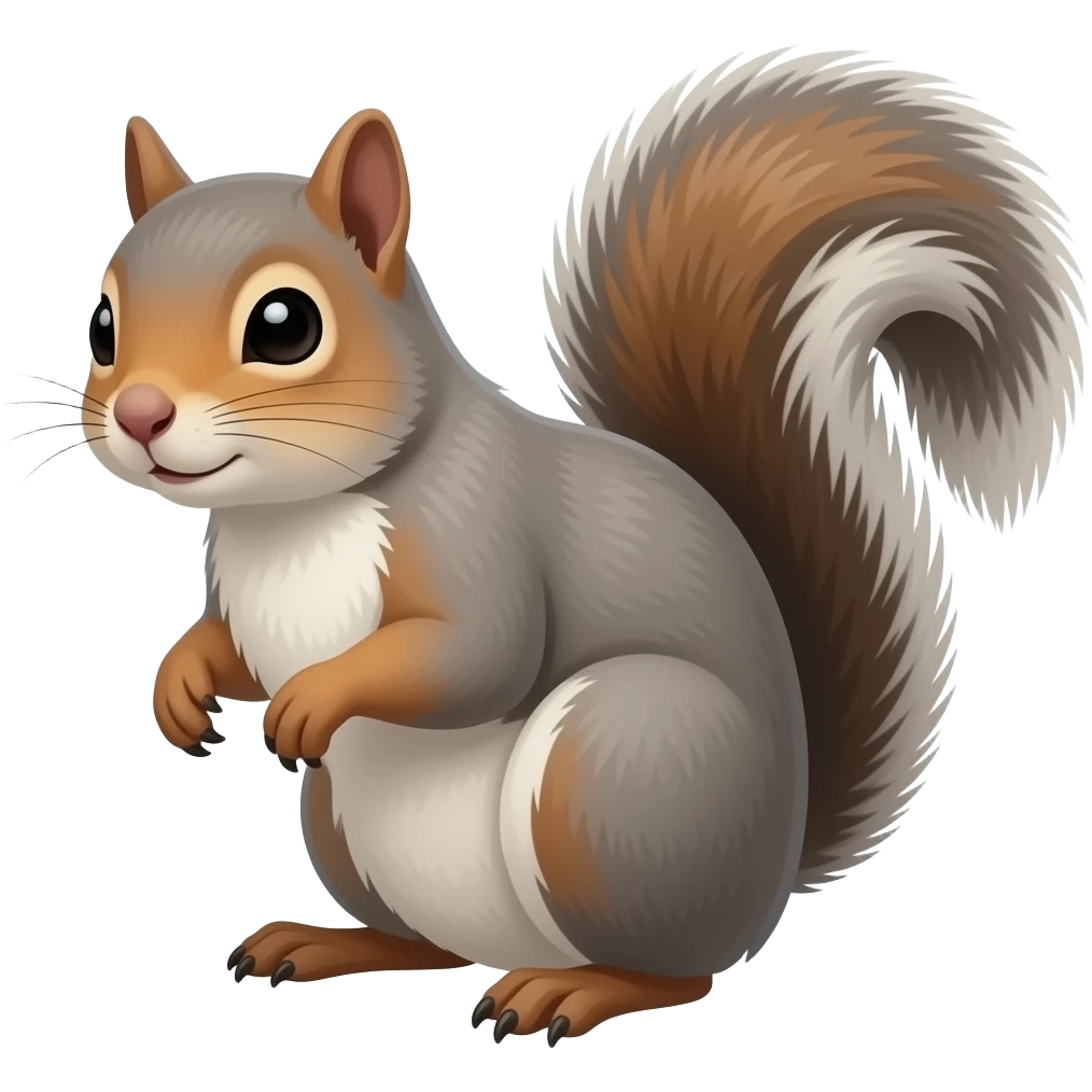 Grey squirell emoji