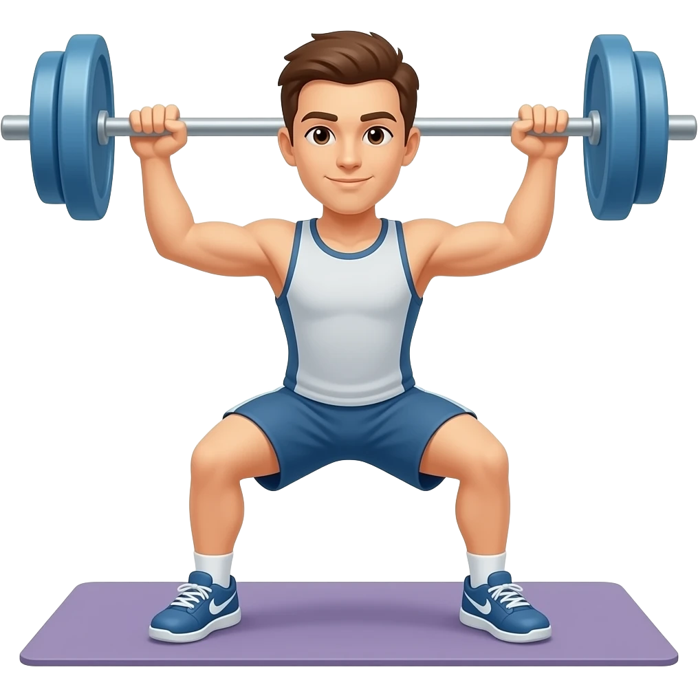 intermediate in gym emoji