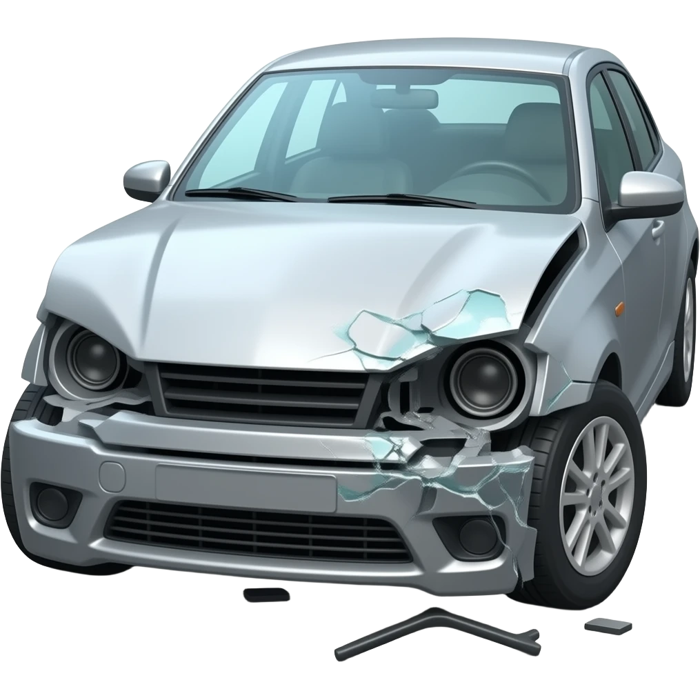 car crash emoji