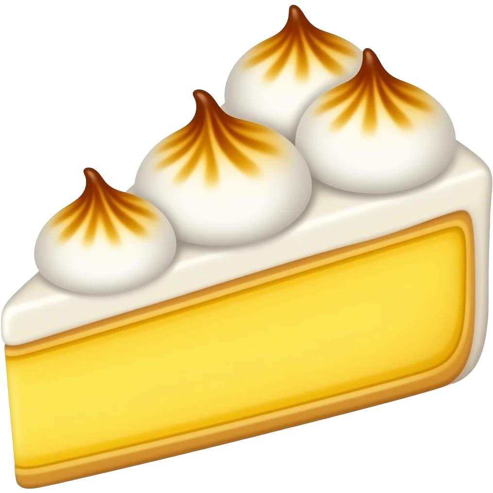 lemon meringue slice emoji