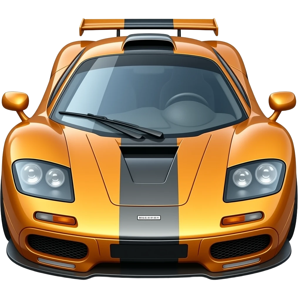 mclaren f1 , hyper real, highly detailed emoji