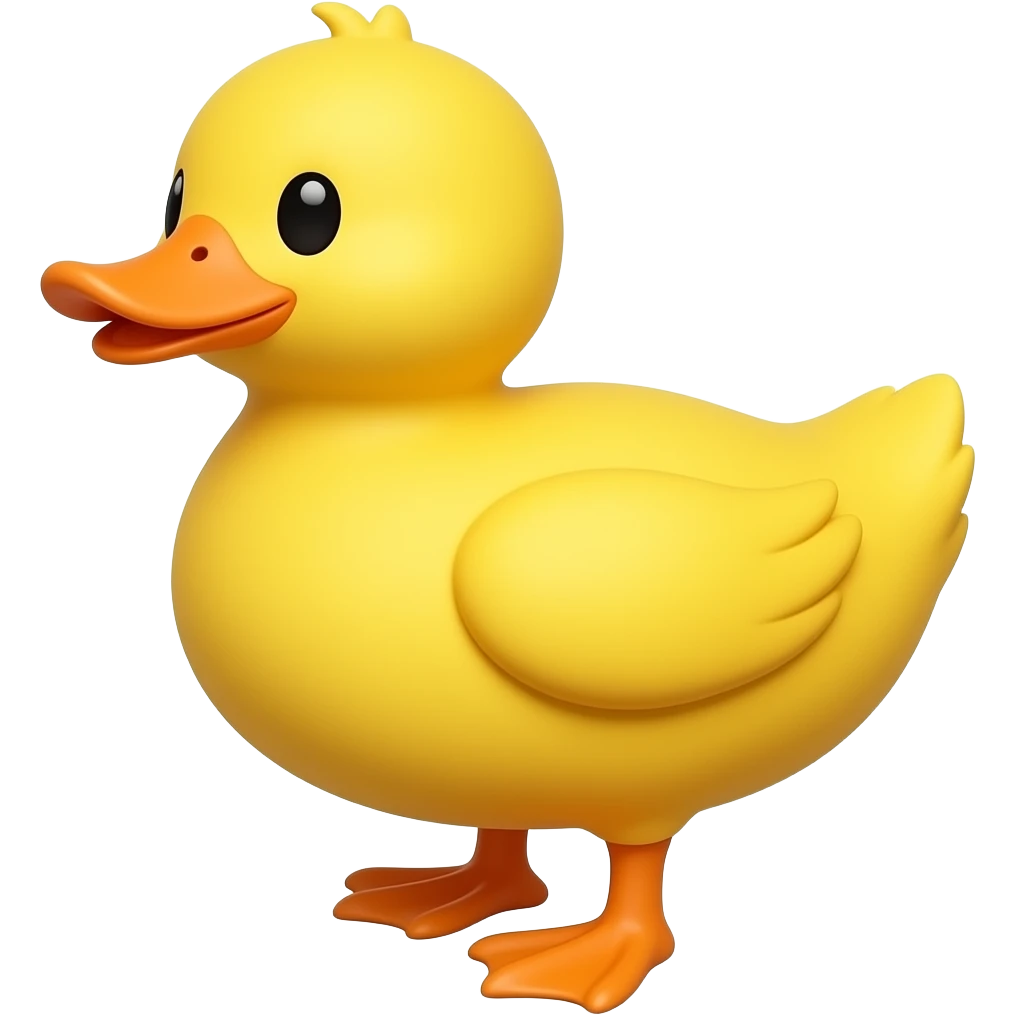 A yellow duck emoji