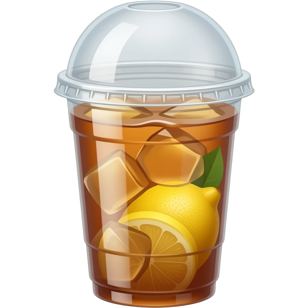 果茶 大杯 塑料杯 里面只要柠檬 emoji