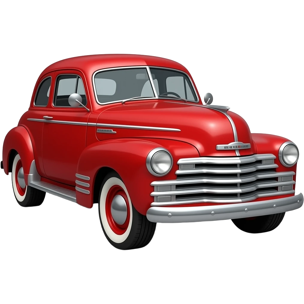 47 chevy coupe red front quarter emoji