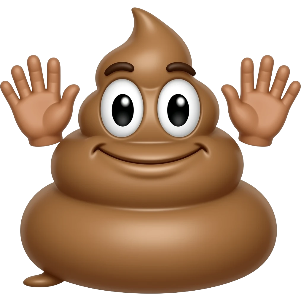 Manos de caca emoji