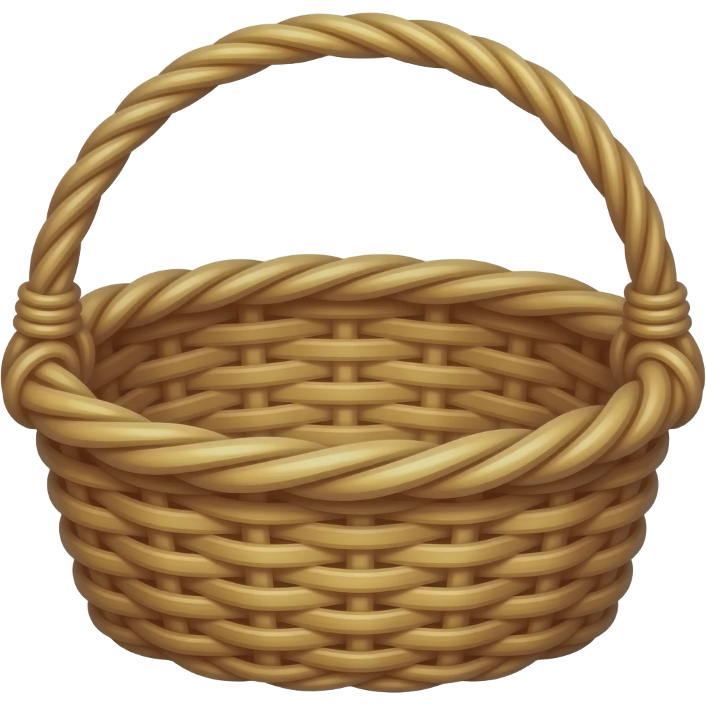 wicker basket empty emoji